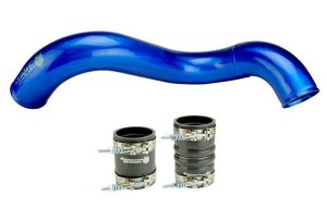 Ford F-350 Intercooler Pipe - Cold Side - Sinister Diesel - Cold Side Charge Pipe - Sinister Blue - `03-`07